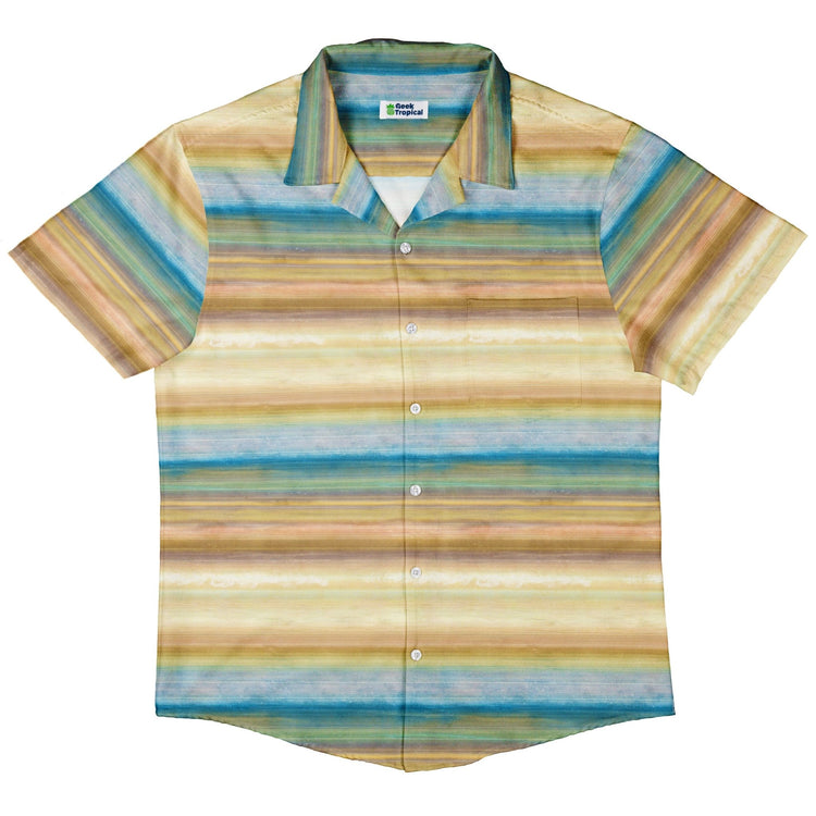 Planet Saturn Space Button Up Shirt - adult sizing - Designs by Nathan - outer space & astronaut print