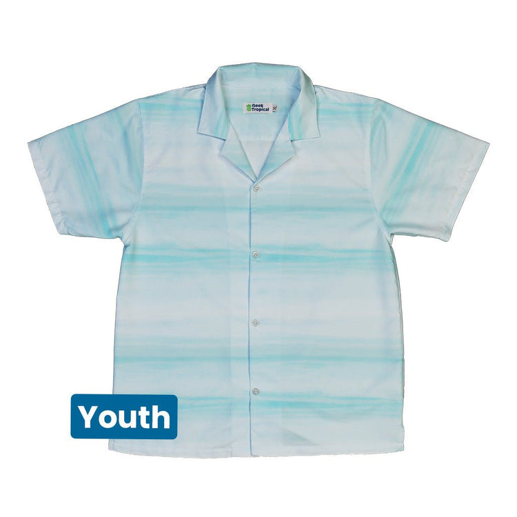Planet Uranus Space Youth Hawaiian Shirt - Designs by Nathan - outer space & astronaut print - Q3