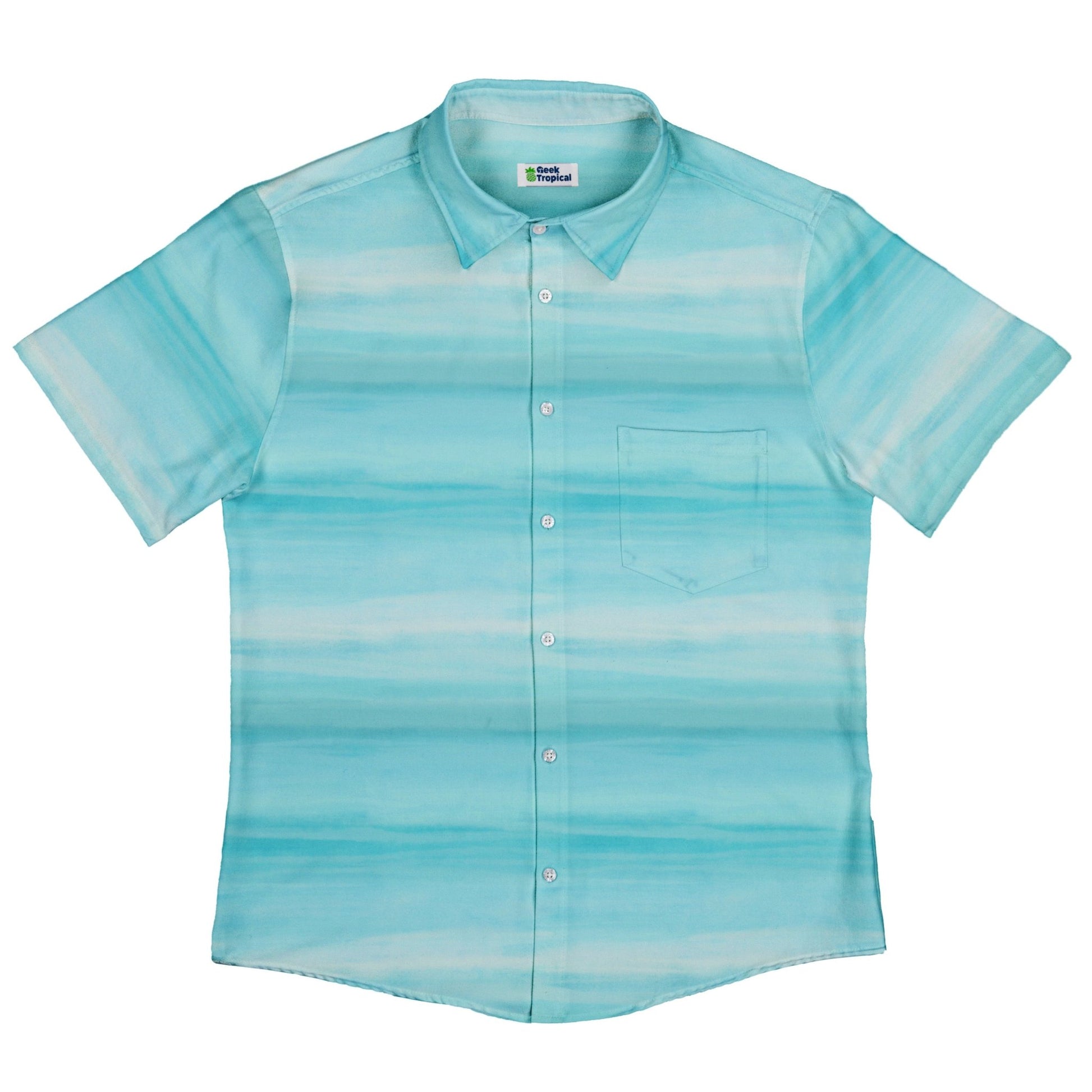 Planet Uranus Space Button Up Shirt - adult sizing - Designs by Nathan - outer space & astronaut print