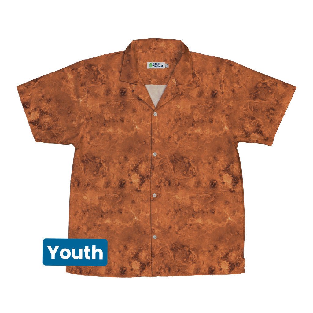 Planet Venus Space Youth Hawaiian Shirt - Designs by Nathan - outer space & astronaut print - Q3