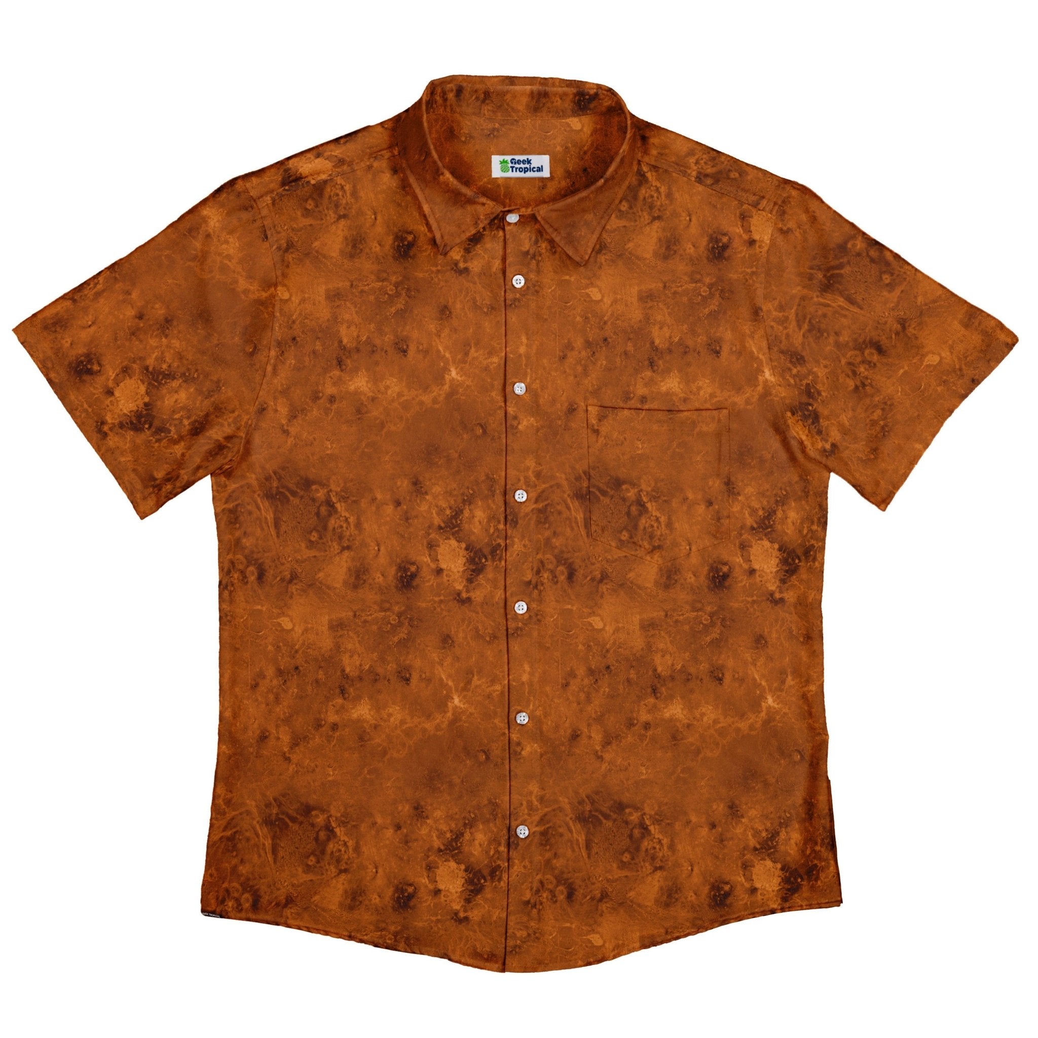 Planet Venus Space Button Up Shirt - adult sizing - Designs by Nathan - outer space & astronaut print