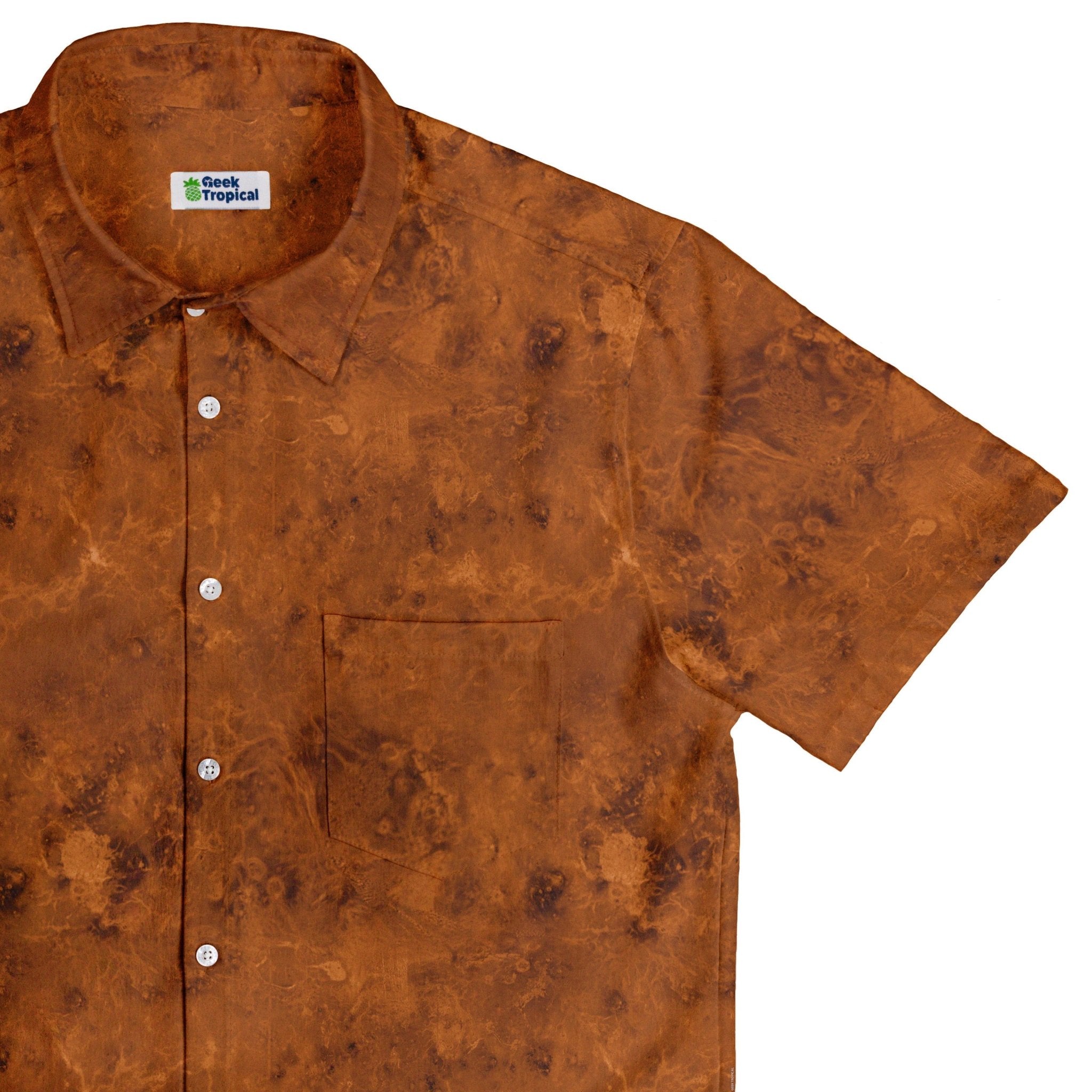 Planet Venus Space Button Up Shirt - adult sizing - Designs by Nathan - outer space & astronaut print