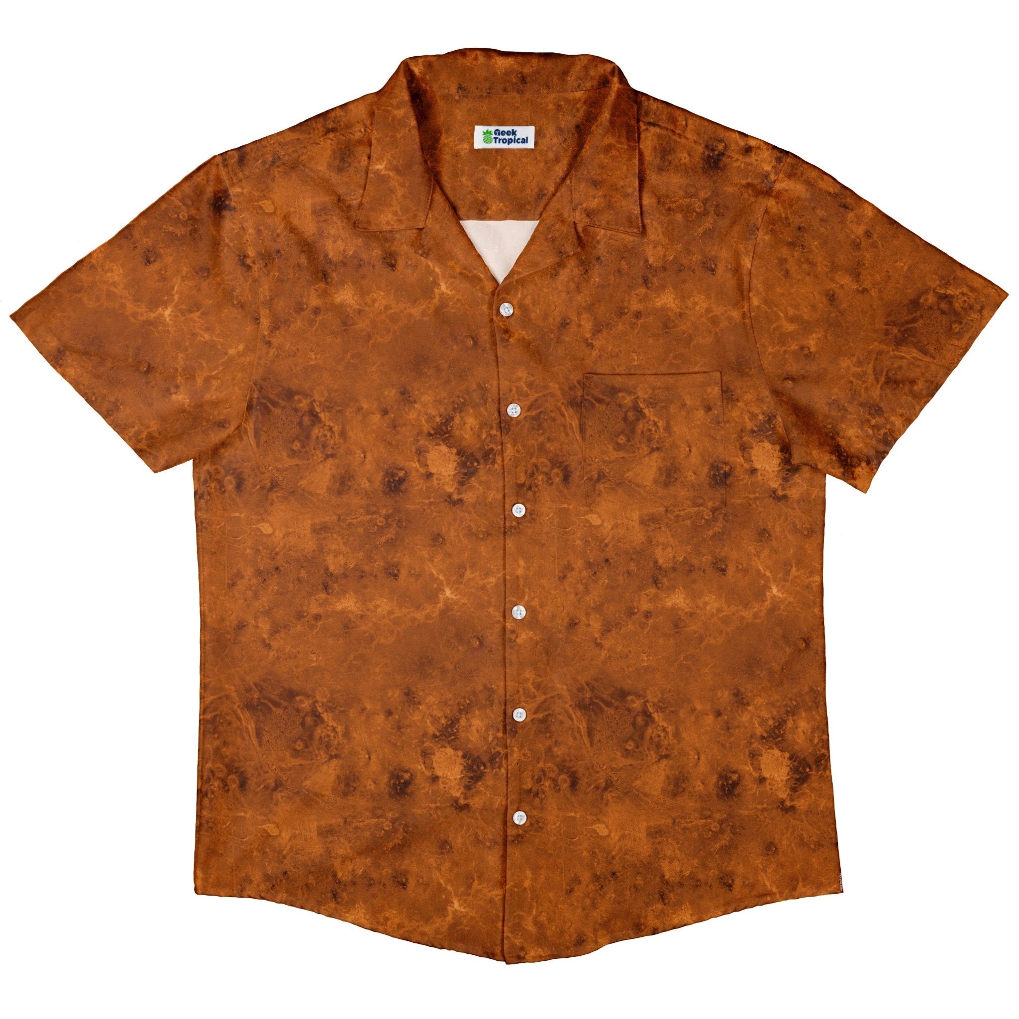 Planet Venus Space Button Up Shirt - adult sizing - Designs by Nathan - outer space & astronaut print