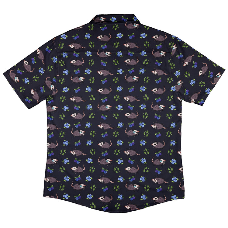 Playing Possum Button Up Shirt Geek Nerd 0925 adult sizing All Adult Button Up Shirts