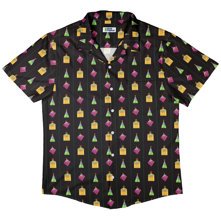 Poison Dice Elixirs Dnd Button Up Shirt - adult sizing - Design by Heather Davenport - dnd & rpg print