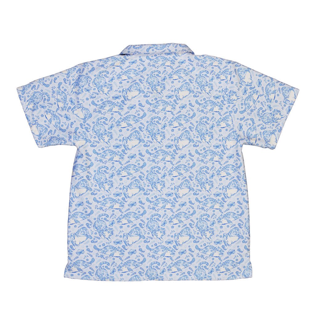 Porcelain Tigers Youth Hawaiian Shirt Geek Nerd 0925 Animal Patterns Botany Print