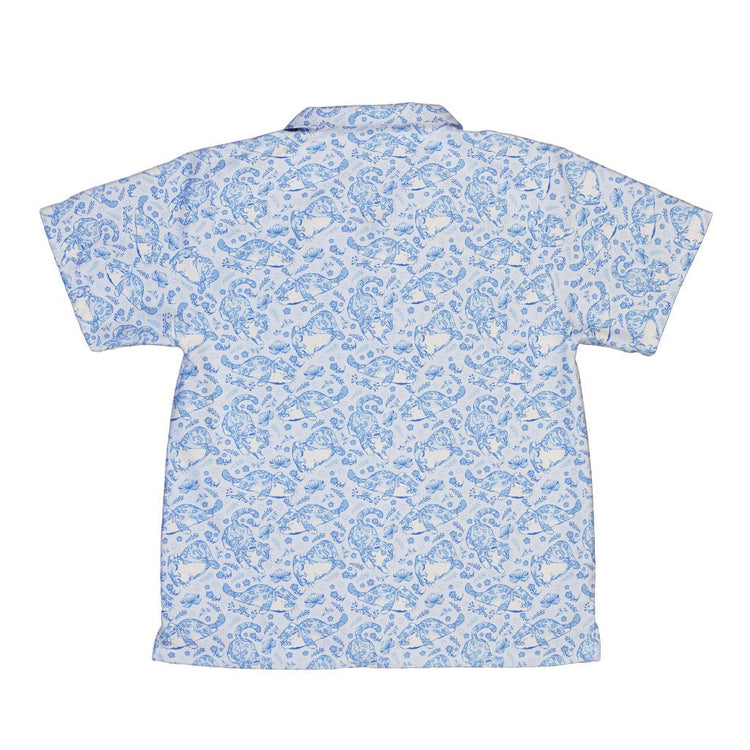 Porcelain Tigers Youth Hawaiian Shirt Geek Nerd 0925 Animal Patterns Botany Print
