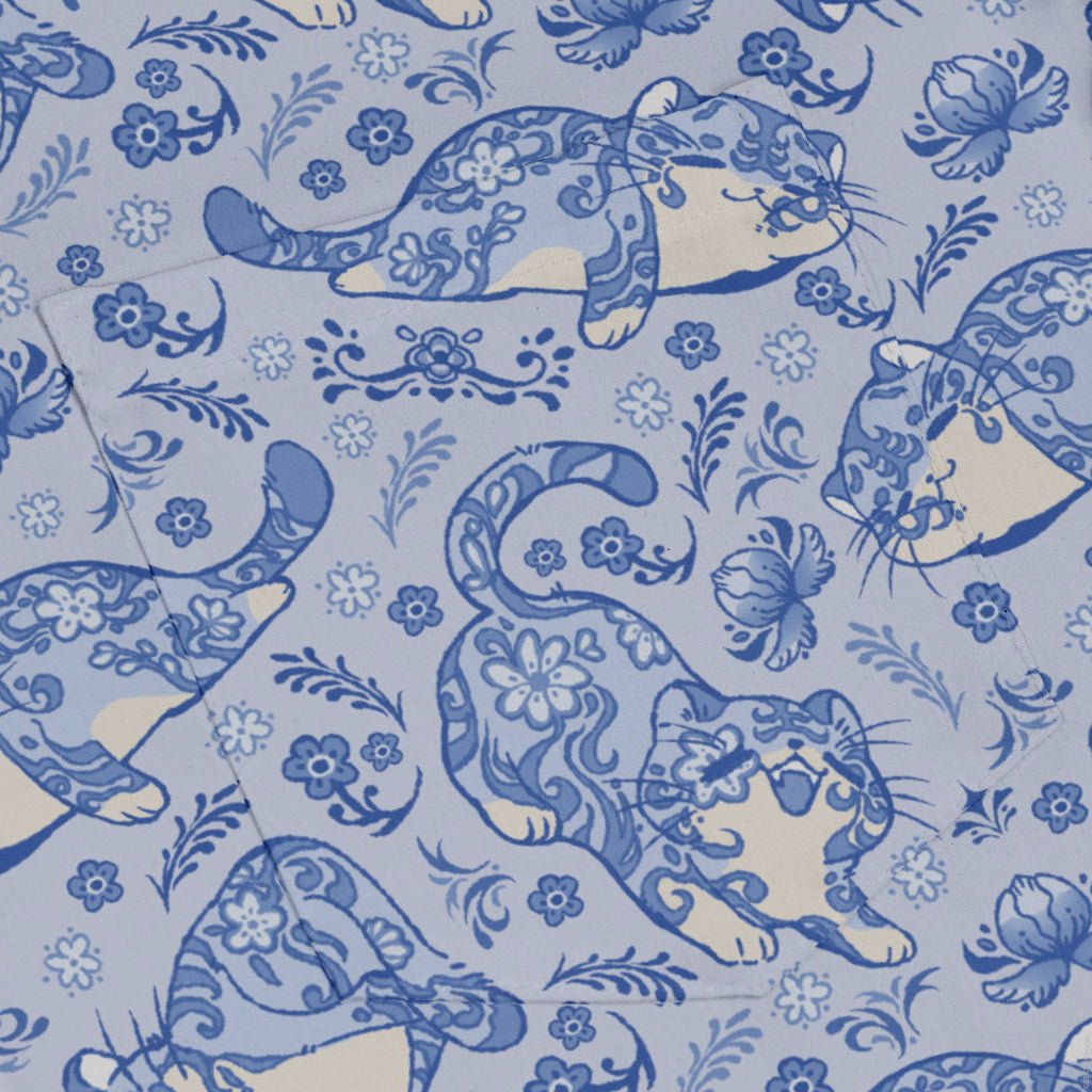 Porcelain Tigers Long Sleeve Button Up Shirt Geek Nerd 0925 adult sizing All Adult Button Up Shirts