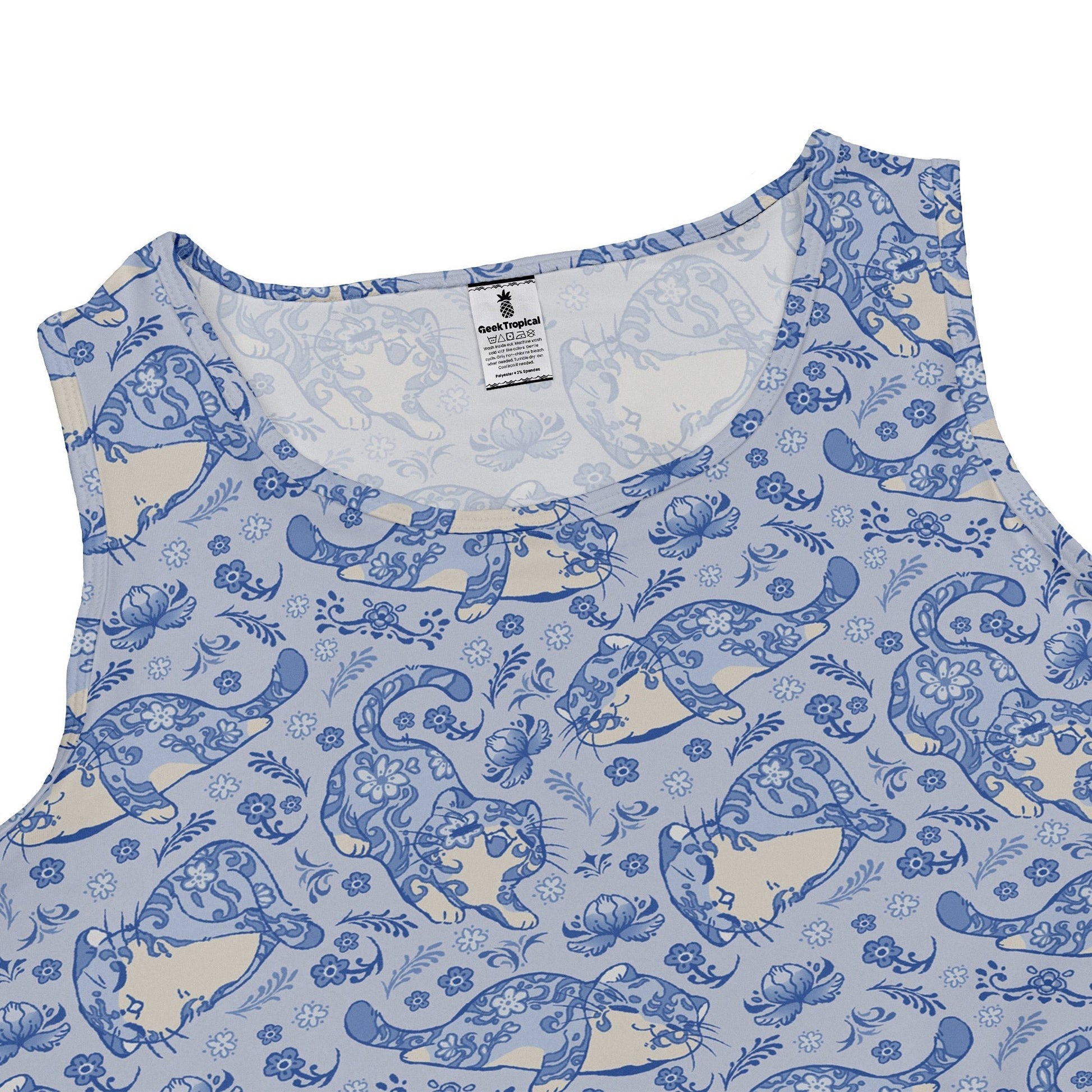 Porcelain Tigers Dress Geek Nerd 0925 Animal Patterns Design by Ardi Tong