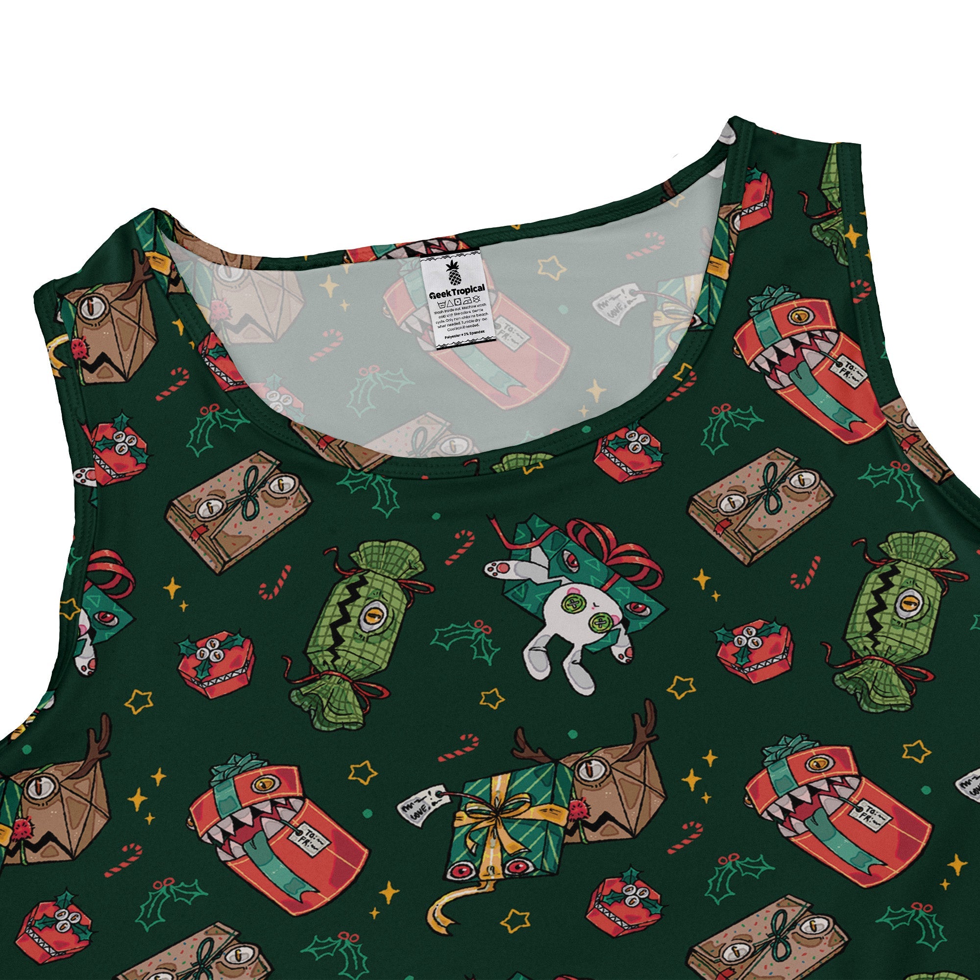 Present Mimics Green Dress Geek Tropical