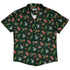 Present Mimics Green Button Up Shirt Geek Nerd adult sizing Christmas Print Design by Ardi Tong