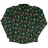 Present Mimics Green Long Sleeve Button Up Shirt Geek Nerd adult sizing Christmas Print Design by Ardi Tong