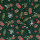 Present Mimics Green Long Sleeve Button Up Shirt Geek Nerd adult sizing Christmas Print Design by Ardi Tong