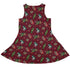 Present Mimics Red Dress Geek Nerd Christmas Print Design by Ardi Tong lx - C