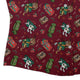 Present Mimics Red Curvy Button Up Shirt Geek Nerd Christmas Print Design by Ardi Tong dnd & rpg print