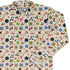 Propeller Party Tan Aviation Long Sleeve Button Up Shirt Geek Nerd adult sizing aviation print FLOW DESC WRITING