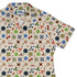 Propeller Party Tan Aviation Curvy Button Up Shirt Geek Nerd aviation print Simple Patterns women