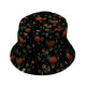 Pumpkin Bats Bucket Hat Geek Nerd 0925 Animal Patterns Botany Print