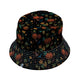Pumpkin Bats Bucket Hat Geek Nerd 0925 Animal Patterns Botany Print