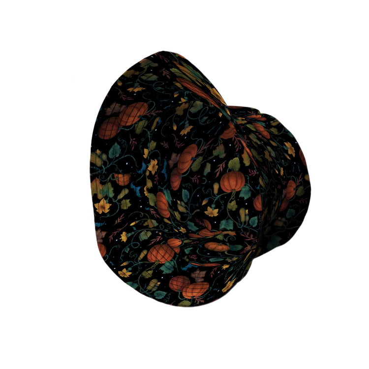 Pumpkin Bats Bucket Hat Geek Nerd 0925 Animal Patterns Botany Print