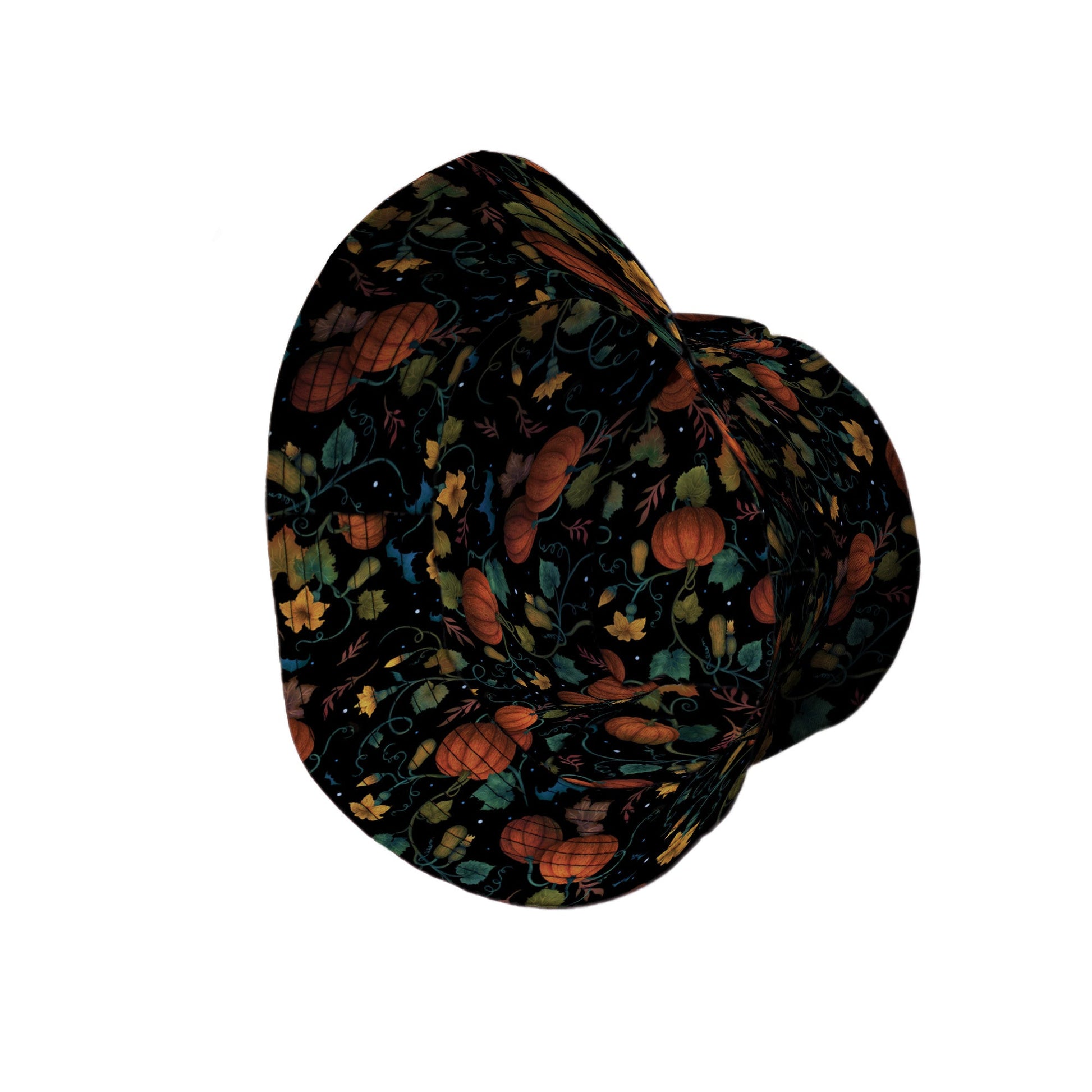 Pumpkin Bats Bucket Hat Geek Nerd 0925 Animal Patterns Botany Print