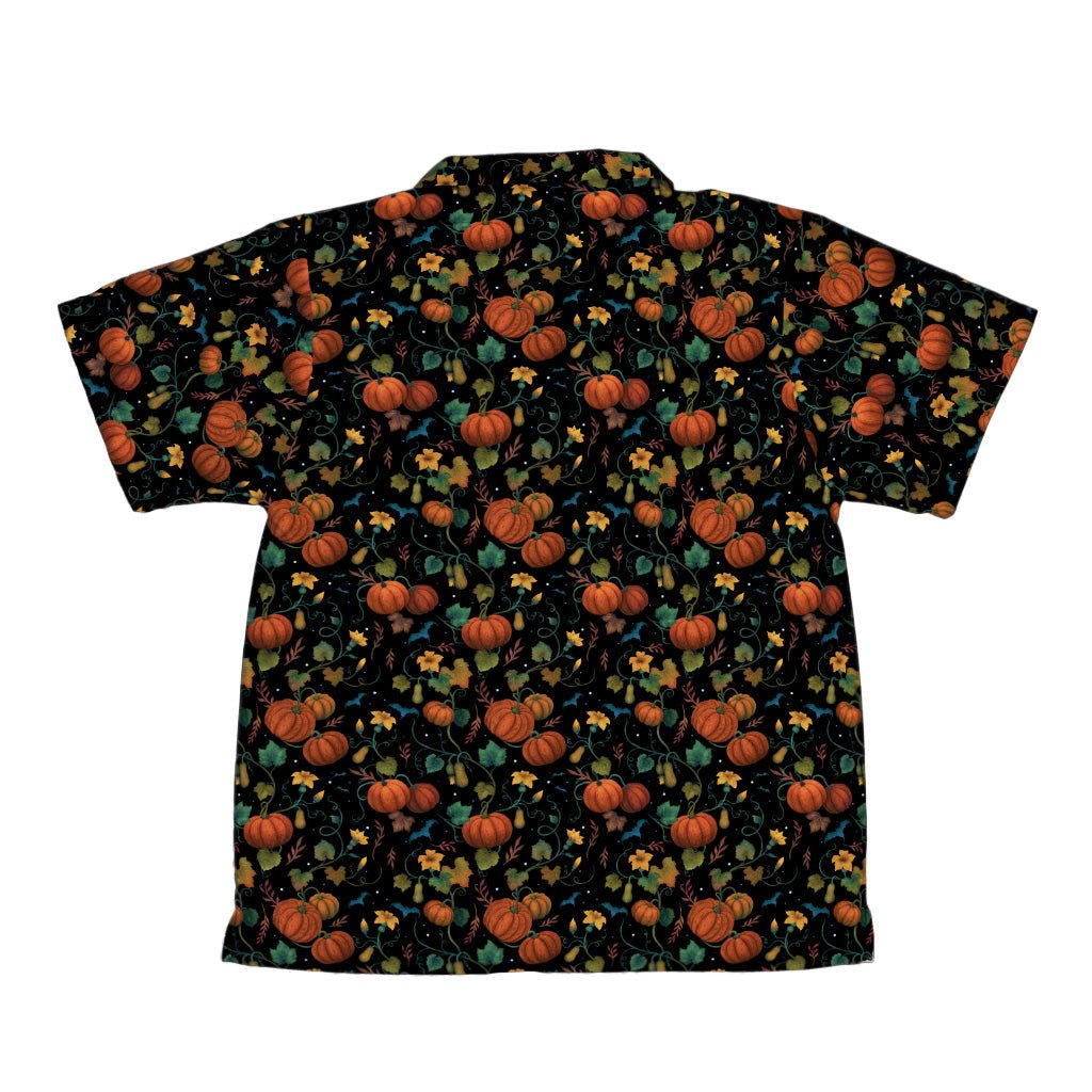 Pumpkin Bats Youth Hawaiian Shirt Geek Nerd 0925 Animal Patterns Botany Print
