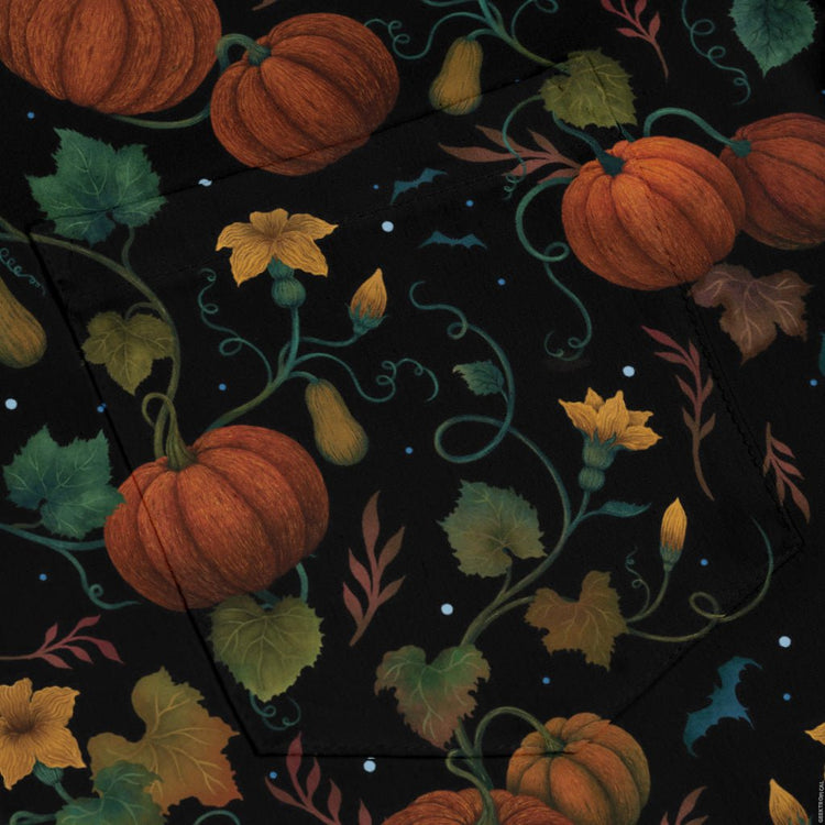 Pumpkin Bats Long Sleeve Button Up Shirt Geek Nerd 0925 adult sizing All Adult Button Up Shirts
