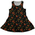 Pumpkin Bats Dress Geek Nerd 0925 Animal Patterns Botany Print