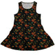 Pumpkin Bats Dress Geek Nerd 0925 Animal Patterns Botany Print