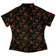 Pumpkin Bats Curvy Button Up Shirt Geek Nerd 0925 All Adult Button Up Shirts Animal Patterns