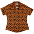 Pumpkin Cats Curvy Button Up Shirt womens front