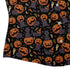 Pumpkin Field Black Cat Autumn Halloween Curvy Button Up Shirt womens corner