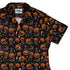 Pumpkin Field Black Cat Autumn Halloween Curvy Button Up Shirt womens top right