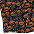Pumpkin Field Black Cat Autumn Halloween Long Sleeve Button Up Shirt corner