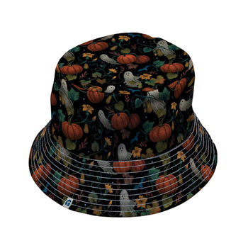 Pumpkin Ghosts Bucket Hat Geek Nerd 0925 Design by Episodic Fantasy Prints