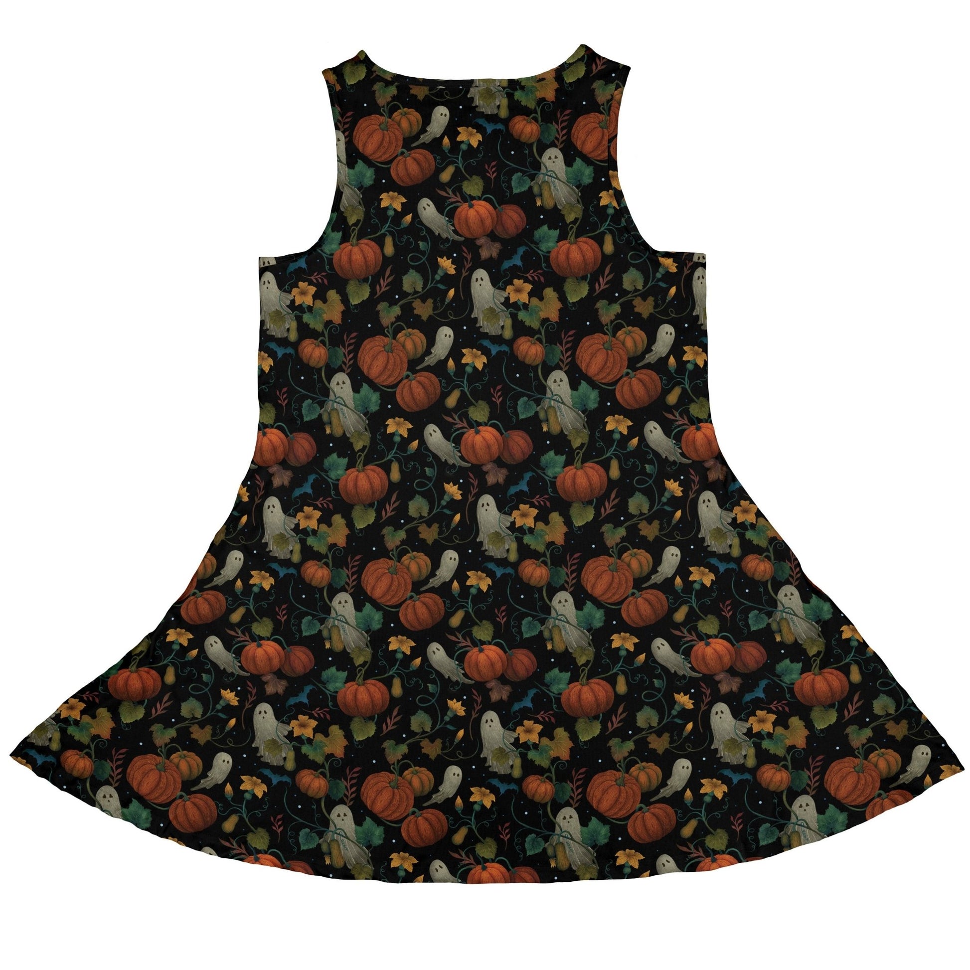 Pumpkin Ghosts Dress Geek Nerd 0925 Design by Episodic Fantasy Prints