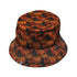 Pumpkins And Black Cats Bucket Hat Gray Stitching