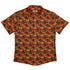 Pumpkins And Black Cats Button Up Shirt Flat Front