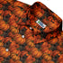 Pumpkins And Black Cats Button Up Shirt Neck