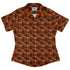 Pumpkins And Black Cats Curvy Button Up Shirt womens front