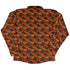 Pumpkins And Black Cats Long Sleeve Button Up Shirt back