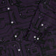 Purple Computer Circuit Board Long Sleeve Button Up Shirt Geek Nerd adult sizing computer print FLOW DESC WRITING