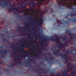 Purple Nebula Space Long Sleeve Button Up Shirt Geek Nerd adult sizing FLOW DESC WRITING outer space & astronaut print