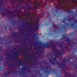 Purple Nebula Space Button Up Shirt - adult sizing - outer space & astronaut print -