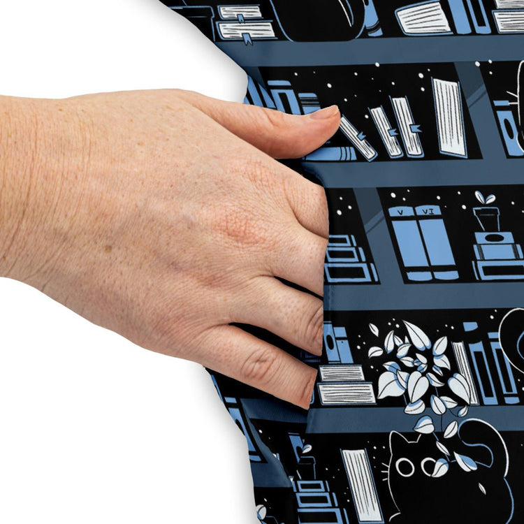 Purrrfect Library Dress Geek Nerd 0925 Animal Patterns Book Prints