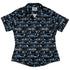 Purrrfect Library Curvy Button Up Shirt Geek Nerd 0925 All Adult Button Up Shirts Animal Patterns