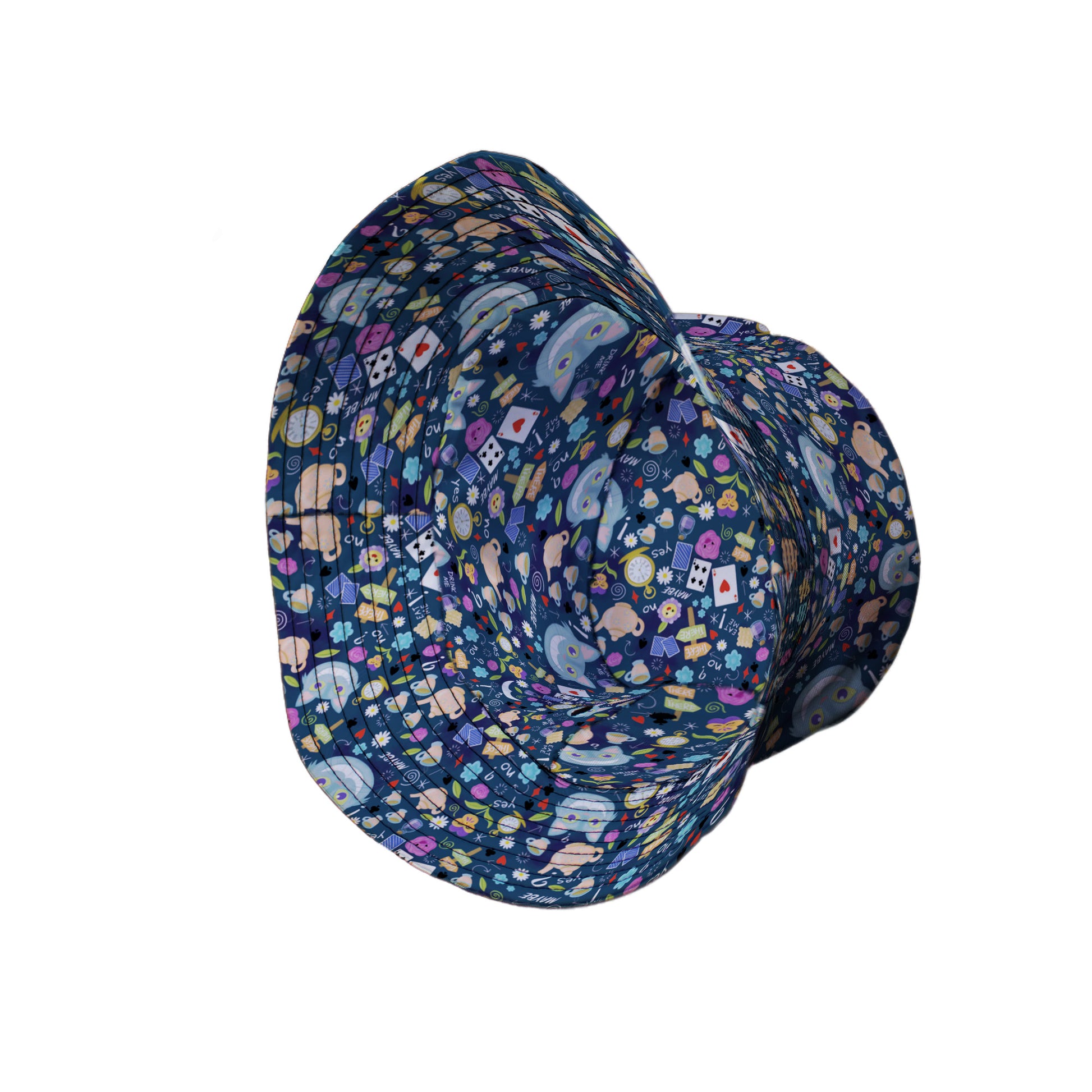 Rabbit Hole Wonderland Bucket Hat Side View