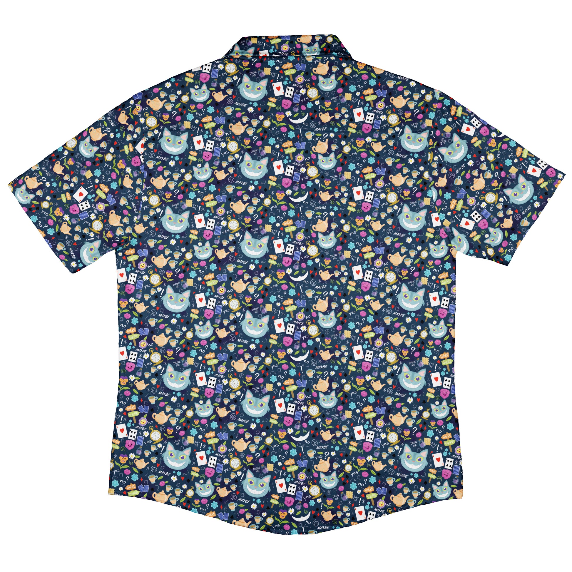 Rabbit Hole Wonderland Button Up Shirt Back