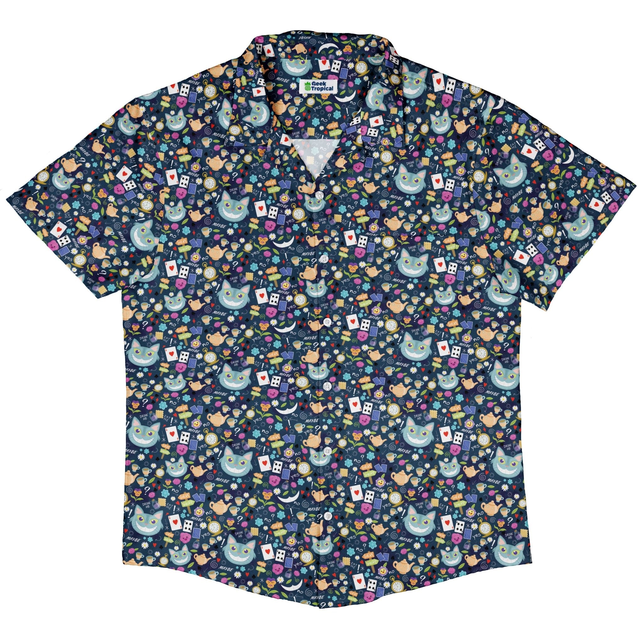 Rabbit Hole Wonderland Button Up Shirt 5