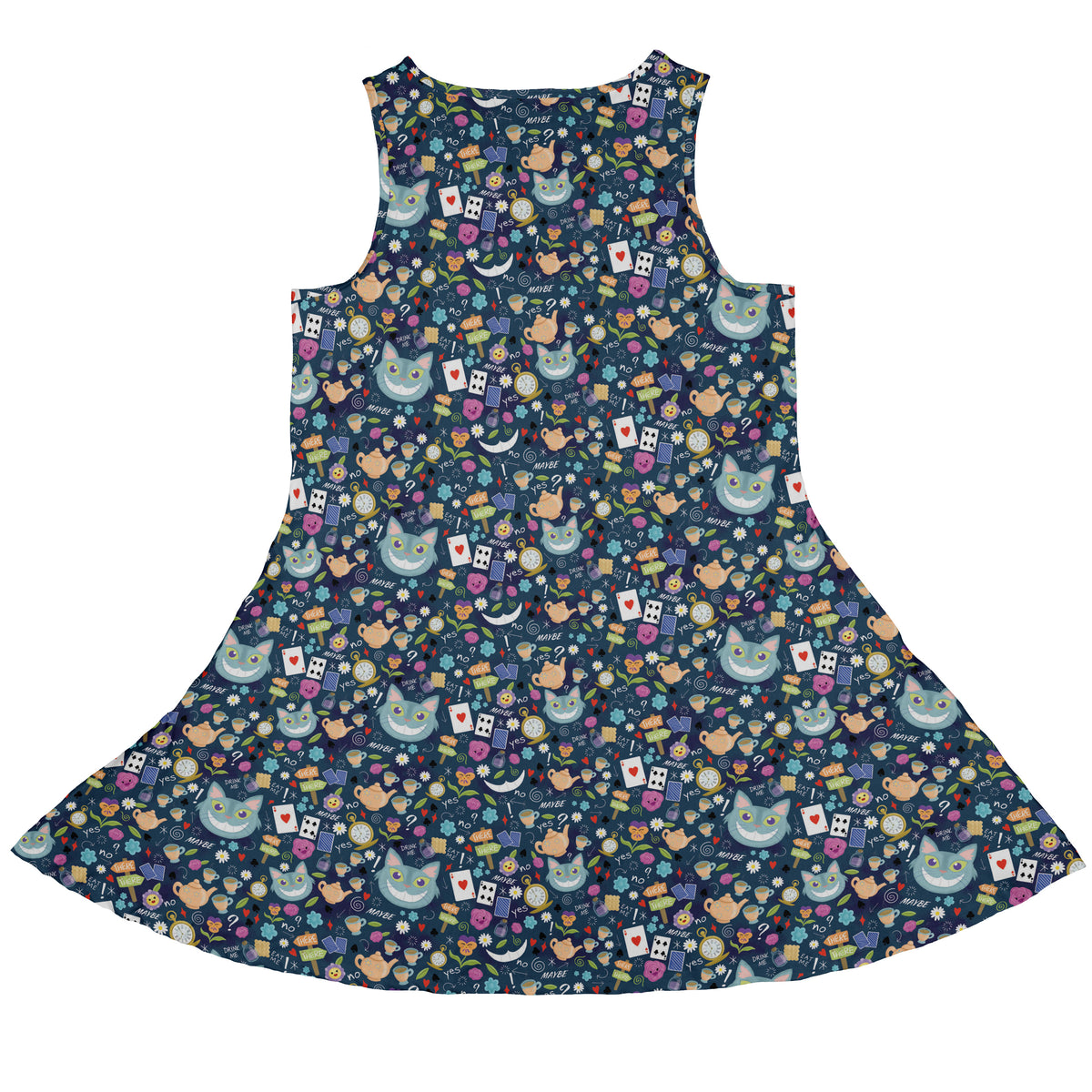 Rabbit Hole Wonderland Sleeveless Dress back